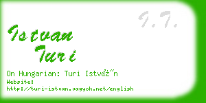 istvan turi business card